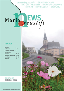 Titelblatt Maria Neustift News 3/2022