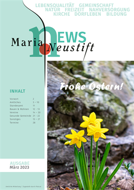 Maria Neustift News 1/2023
